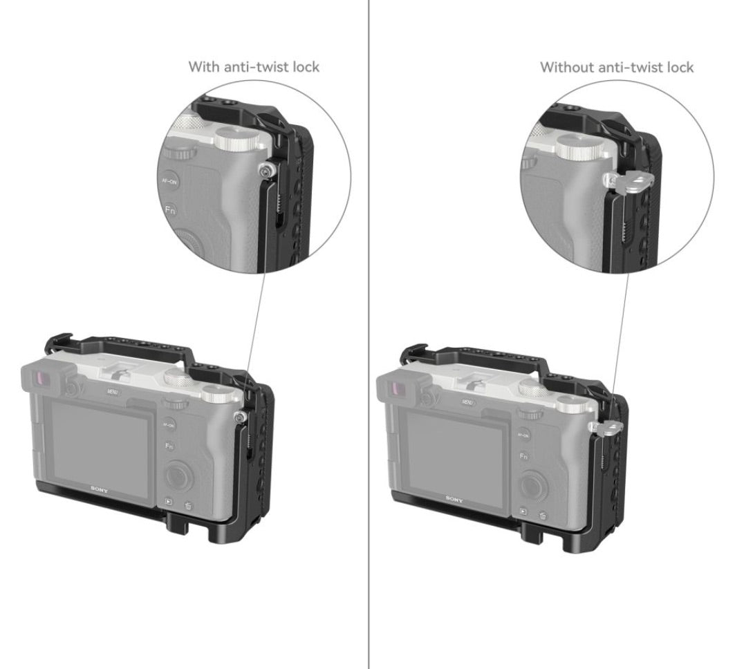 SmallRig Sony A7C用 シリコンサイドハンドル付きケージ