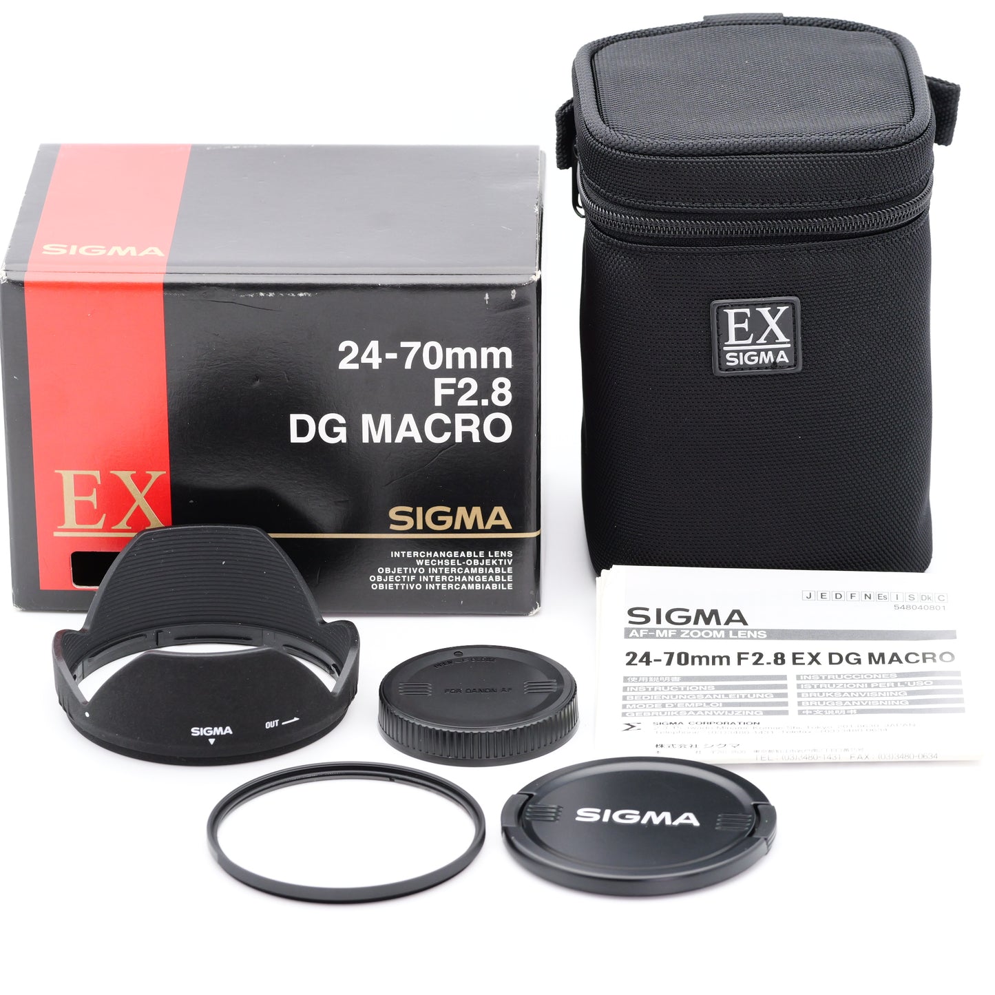 SIGMA 24-70mm F2.8 EX DG MACRO レンズ キヤノン EFマウント