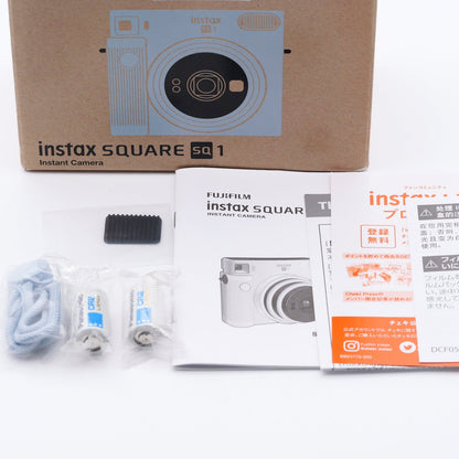 FUJIFILM instax SQUARE SQ1 グレイシャーブルー インスタントカメラ フジフイルム