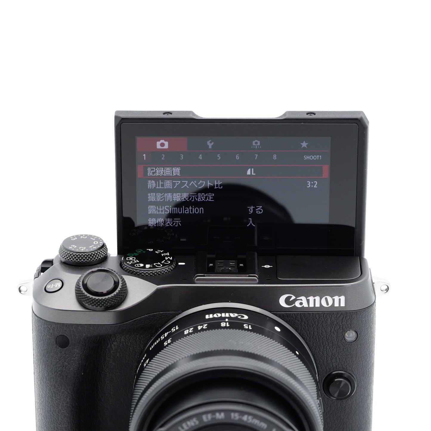 Canon EOS M6 EF-M 15-45mm F3.5-6.3 IS STM ミラーレス一眼 キヤノン EF-Mマウント
