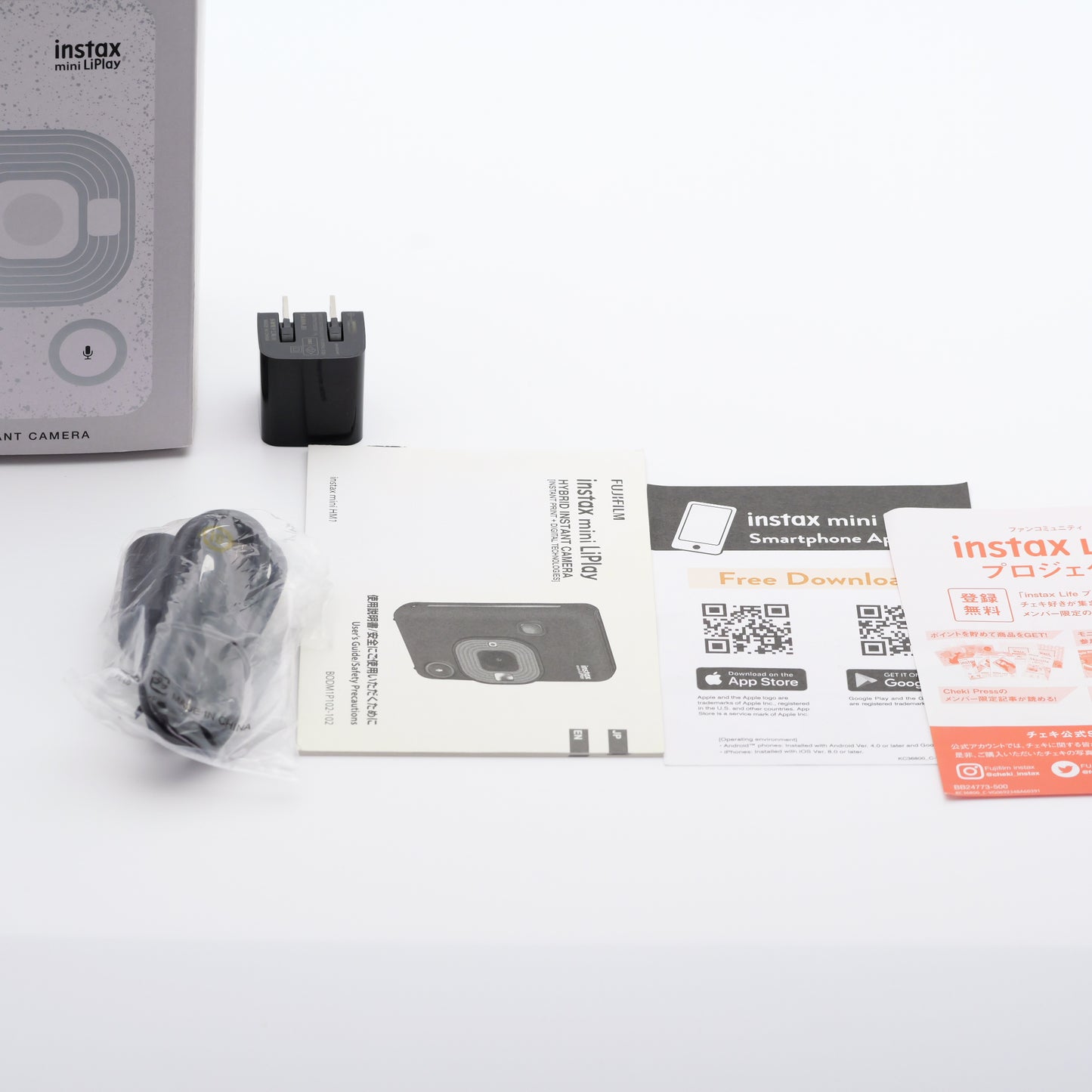 FUJIFILM instax mini LiPlay ミスティーホワイト インスタントカメラ フジフイルム