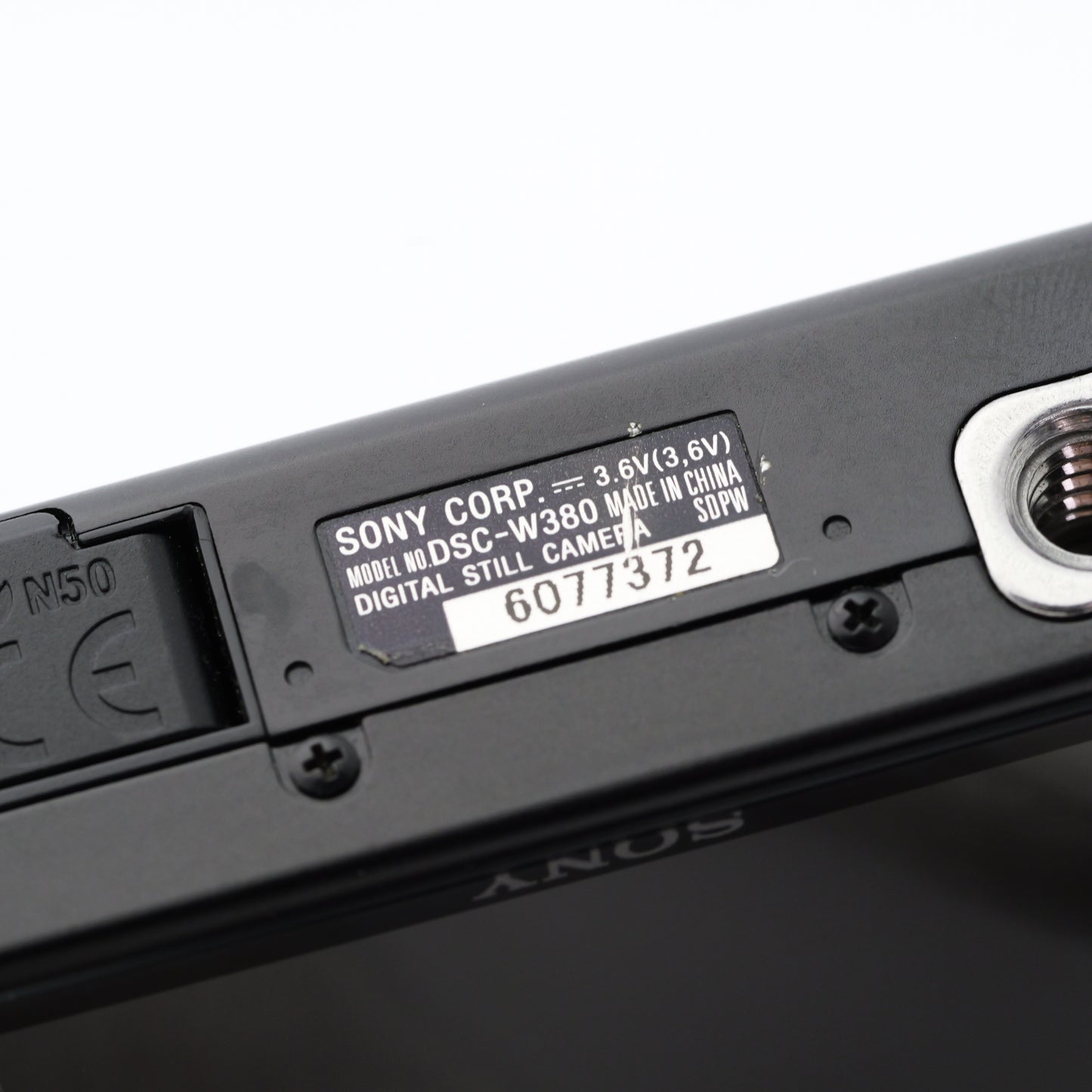 Sony DSC-W380 ブラック コンパクトデジタルカメラ ソニー