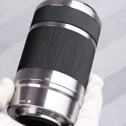 訳有品 SONY E 55-210mm F4.5-6.3 OSS SEL55210 シルバー レンズ ソニー Eマウント