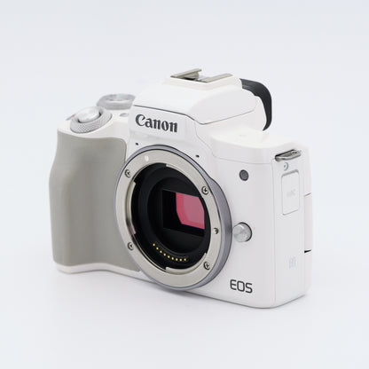 Canon EOS Kiss M ダブルズームキット ホワイト キヤノン EF-Mマウント