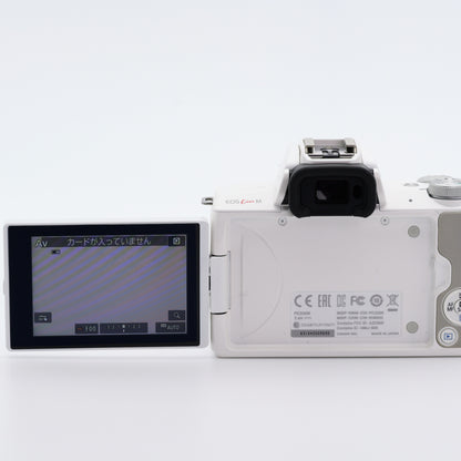 Canon EOS Kiss M ダブルズームキット ホワイト キヤノン EF-Mマウント