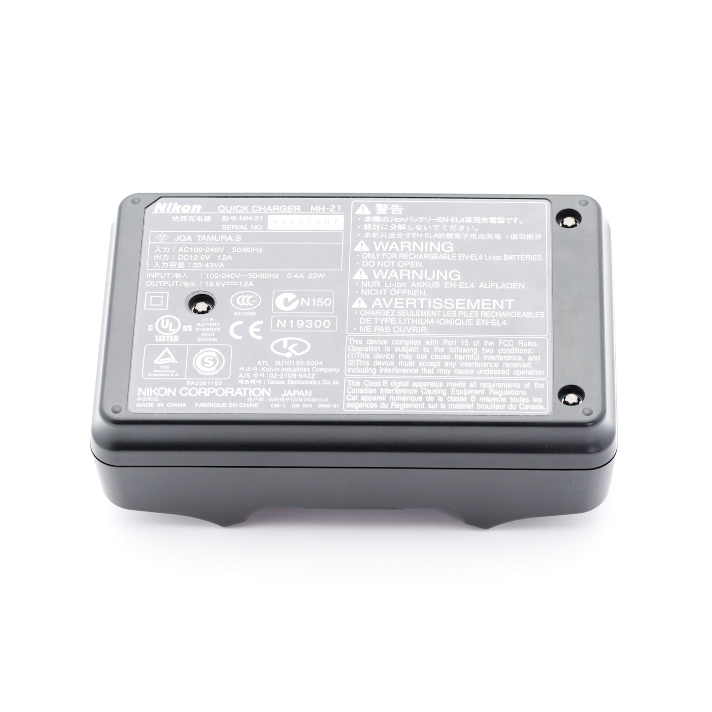 Nikon MH-21 EN-EL4a/EN-EL4用 充電器 ニコン