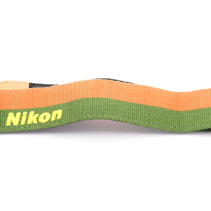 Nikon オレンジ グリーン  緑 ストラップ ニコン