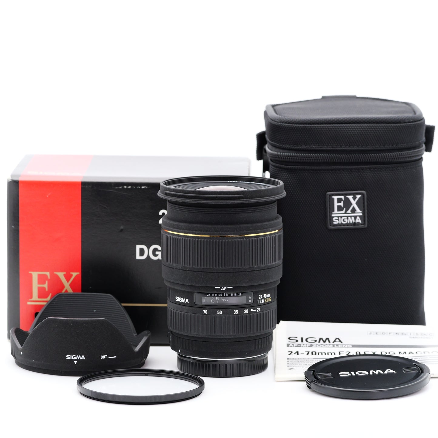 SIGMA 24-70mm F2.8 EX DG MACRO レンズ キヤノン EFマウント