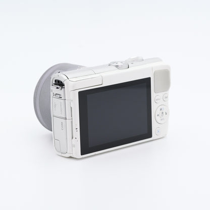 訳有品 Canon EOS M100 EF-M 15-45mm F3.5-6.3 IS STM ホワイト ミラーレス一眼 キヤノン EF-Mマウント