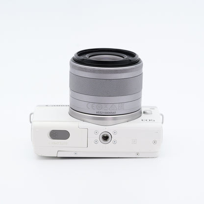 訳有品 Canon EOS M100 EF-M 15-45mm F3.5-6.3 IS STM ホワイト ミラーレス一眼 キヤノン EF-Mマウント