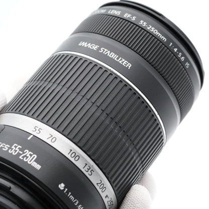 Canon EF-S 55-250mm F4-5.6 IS レンズ キヤノン EF-Sマウント