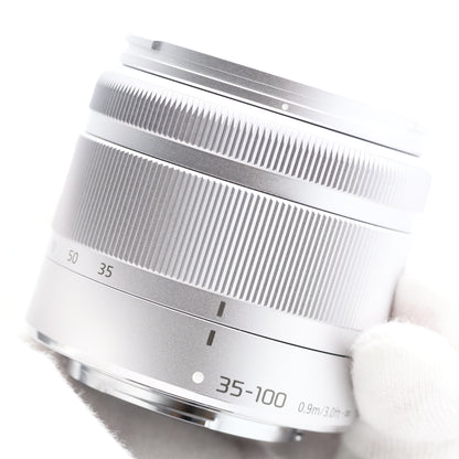 Panasonic 35-100mm F4-5.6 H-FS35100 シルバー レンズ パナソニック マイクロフォーサーズ