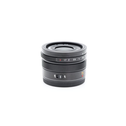 Panasonic 15mm F1.7 DG SUMMILUX H-X015 レンズ パナソニック マイクロフォーサーズマウント