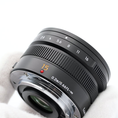 Panasonic 15mm F1.7 DG SUMMILUX H-X015 レンズ パナソニック マイクロフォーサーズマウント