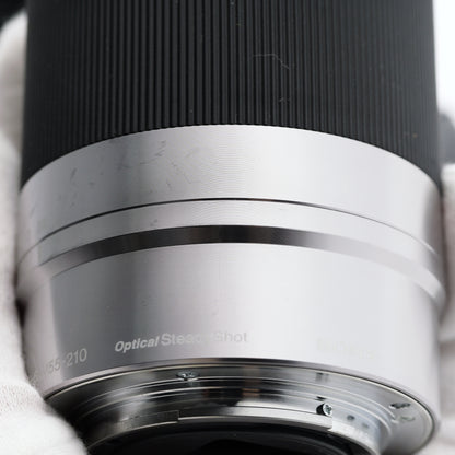 SONY E 55-210mm F4.5-6.3 OSS SEL55210 シルバー レンズ ソニー Eマウント
