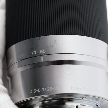 SONY E 55-210mm F4.5-6.3 OSS SEL55210 シルバー レンズ ソニー Eマウント