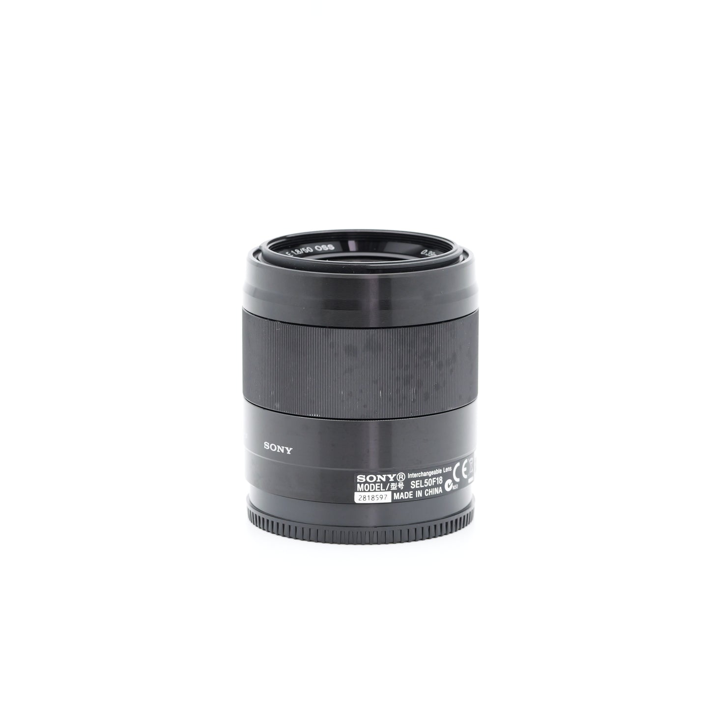 ジャンク SONY E 50mm F1.8 SEL50F18 ブラック レンズ ソニー Eマウント