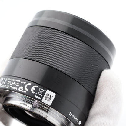 ジャンク SONY E 50mm F1.8 SEL50F18 ブラック レンズ ソニー Eマウント