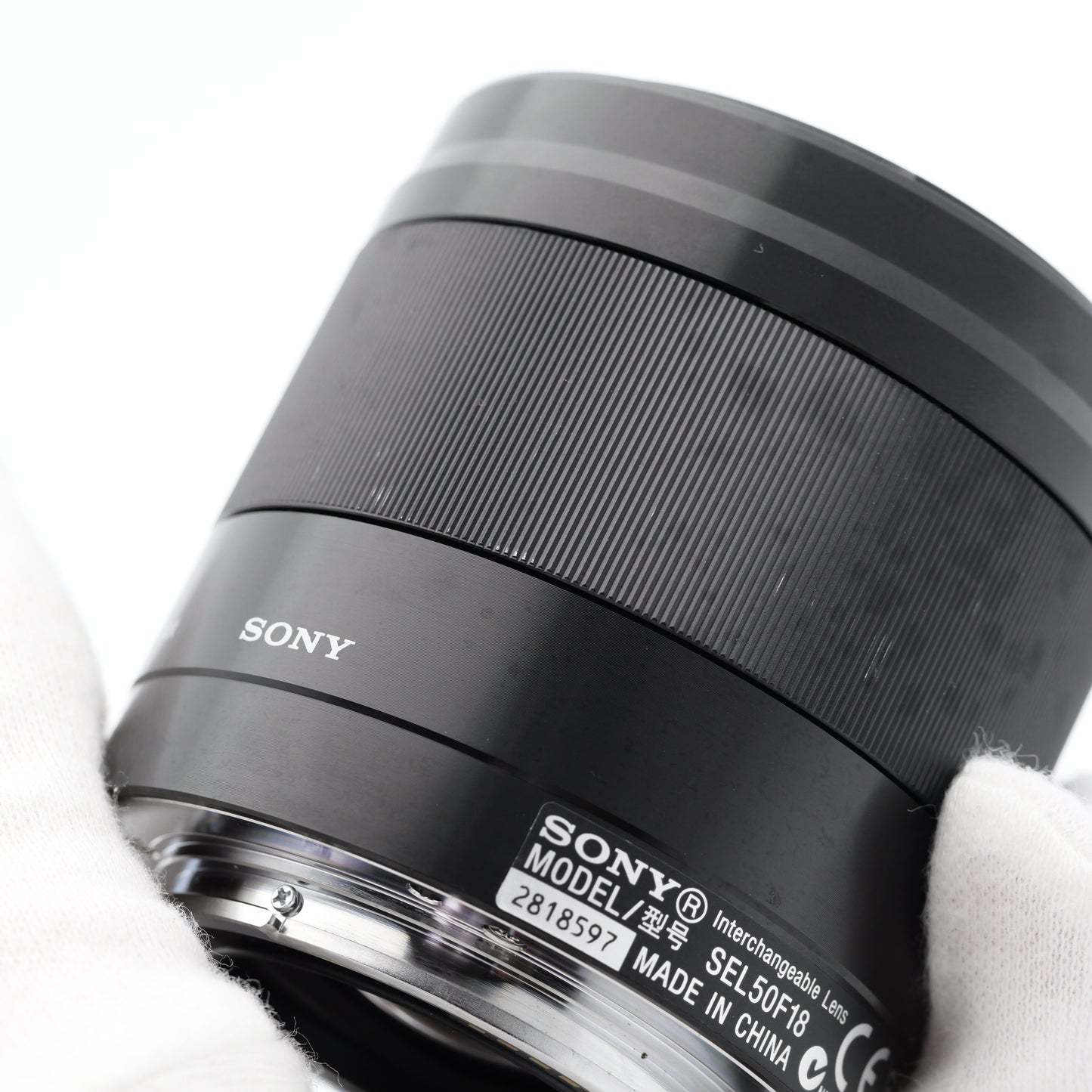 ジャンク SONY E 50mm F1.8 SEL50F18 ブラック レンズ ソニー Eマウント