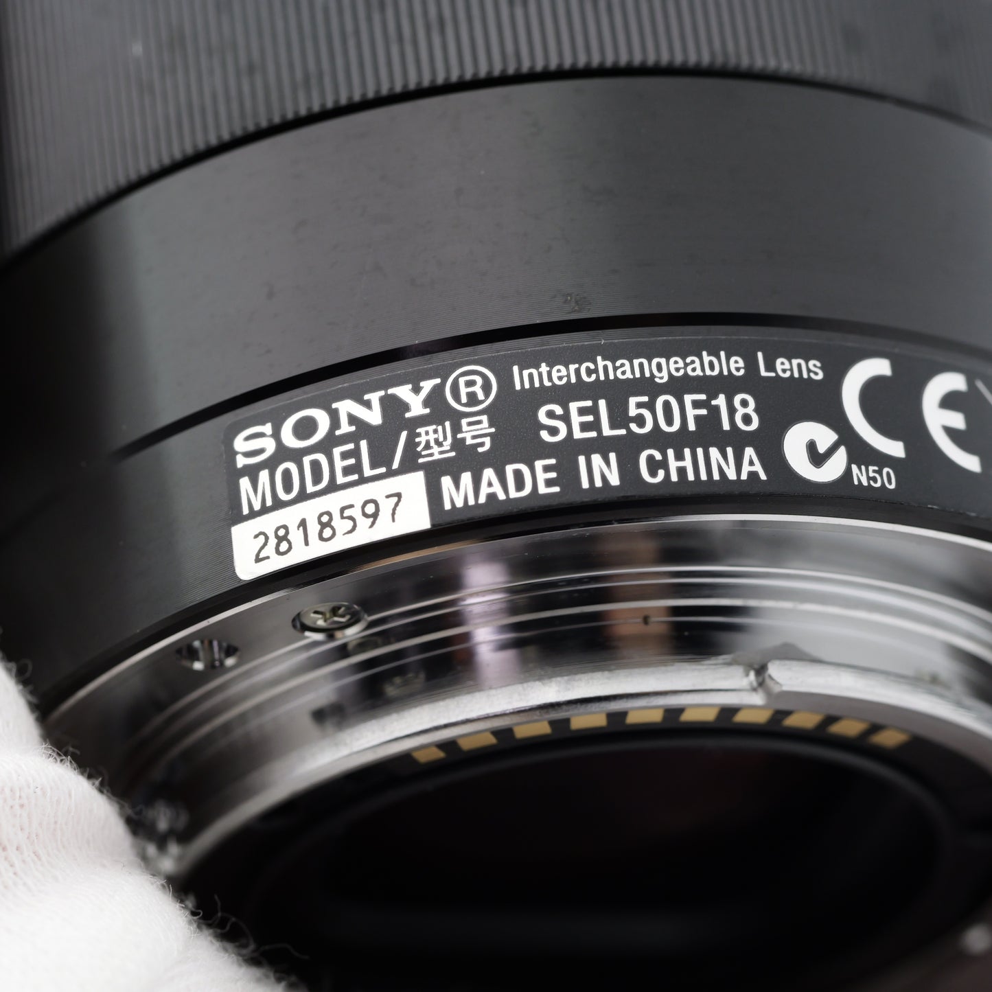 ジャンク SONY E 50mm F1.8 SEL50F18 ブラック レンズ ソニー Eマウント