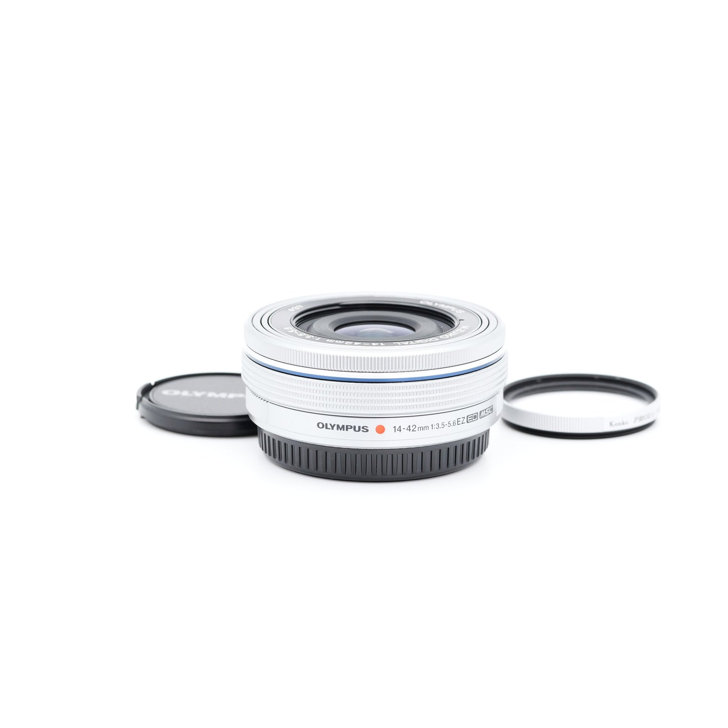 OLYMPUS M.ZUIKO DIGITAL 14-42mm F3.5-5.6 EZ シルバー レンズ オリンパス マイクロフォーサーズマウント