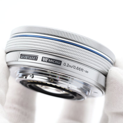 OLYMPUS M.ZUIKO DIGITAL 14-42mm F3.5-5.6 EZ シルバー レンズ オリンパス マイクロフォーサーズマウント