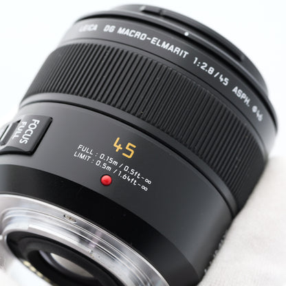 Panasonic LEICA DG MACRO-ELMARIT 45mm F2.8 レンズ パナソニック マイクロフォーサーズマウント