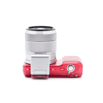 SONY NEX-3 E 18-55mm F3.5-5.6 レッド ミラーレス一眼 ソニー Eマウント