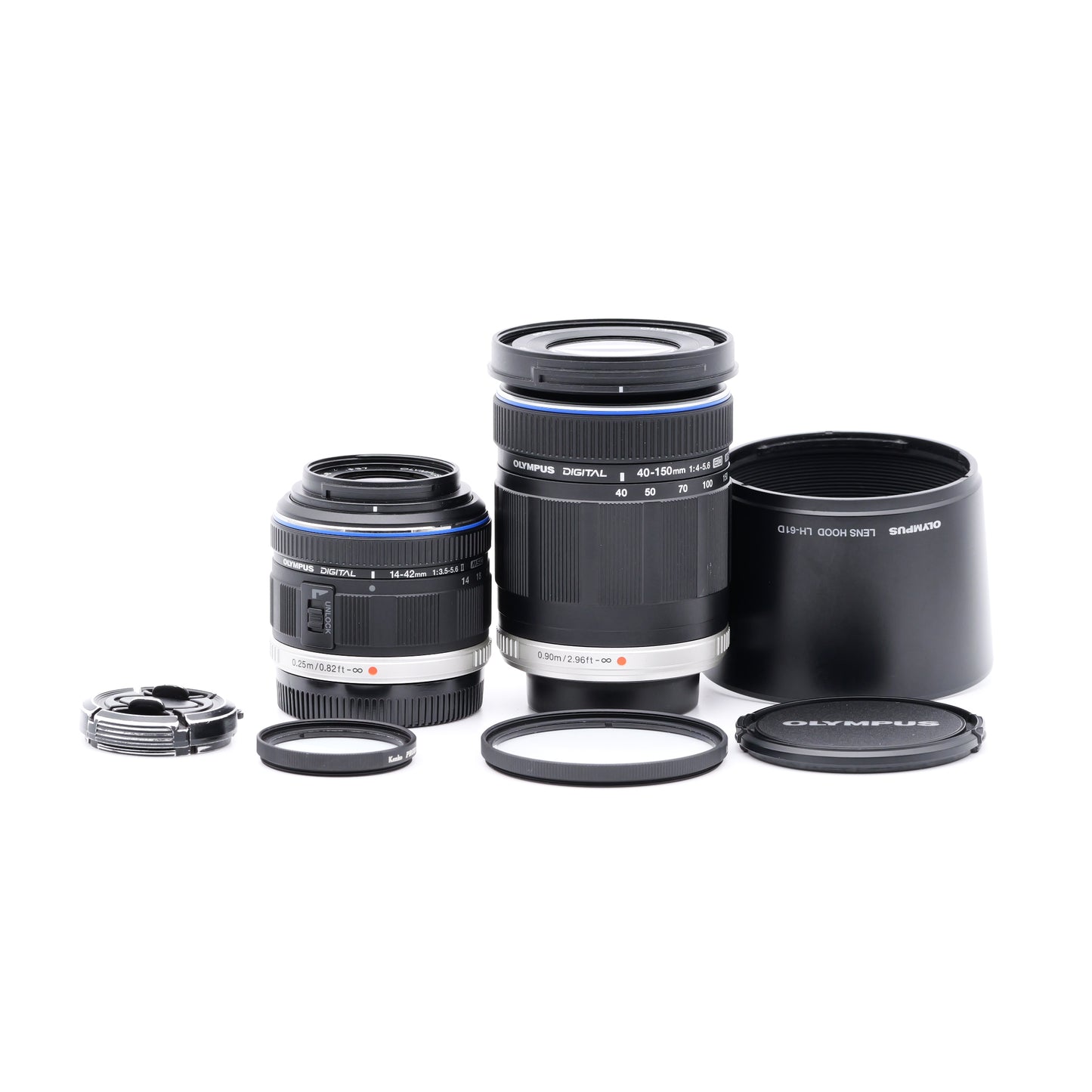 OLYMPUS M.ZUIKO DIGITAL 14-42mm F3.5-5.6 II & 40-150mm F4-5.6 レンズ オリンパス マイクロフォーサーズマウント