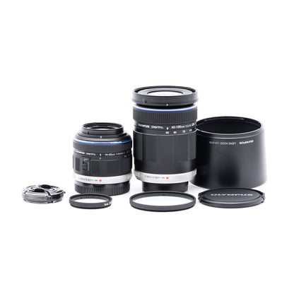 OLYMPUS M.ZUIKO DIGITAL 14-42mm F3.5-5.6 II & 40-150mm F4-5.6 レンズ オリンパス マイクロフォーサーズマウント
