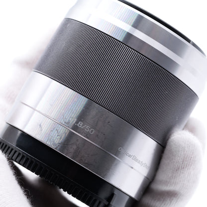 SONY E 50mm F1.8 SEL50F18 シルバー レンズ ソニー Eマウント