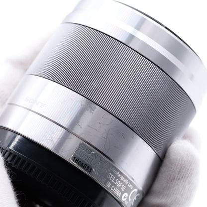 SONY E 50mm F1.8 SEL50F18 シルバー レンズ ソニー Eマウント