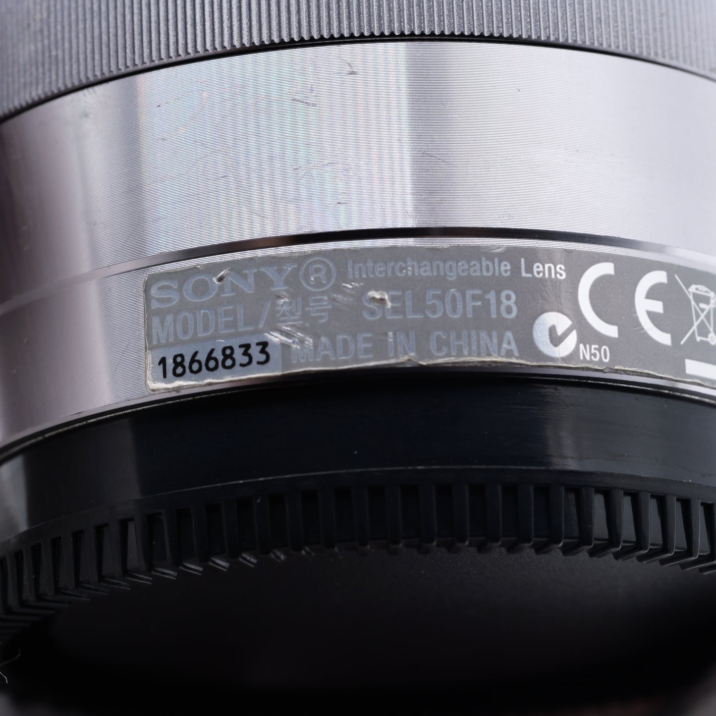 SONY E 50mm F1.8 SEL50F18 シルバー レンズ ソニー Eマウント