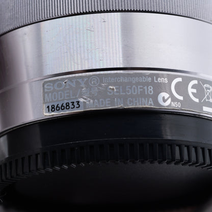 SONY E 50mm F1.8 SEL50F18 シルバー レンズ ソニー Eマウント