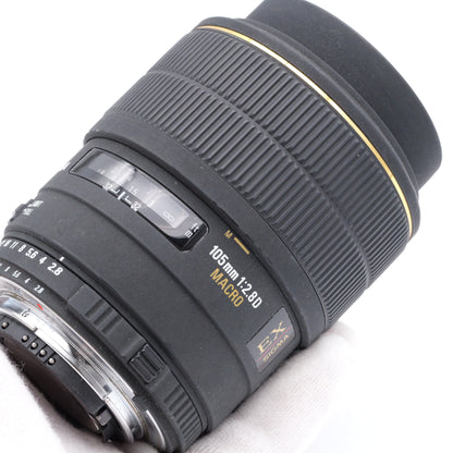 訳有品 SIGMA 105mm F2.8 D MACRO レンズ ニコン Fマウント