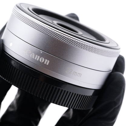 Canon   EF-M 22mm F2 STM シルバー レンズ キヤノン EF-Mマウント