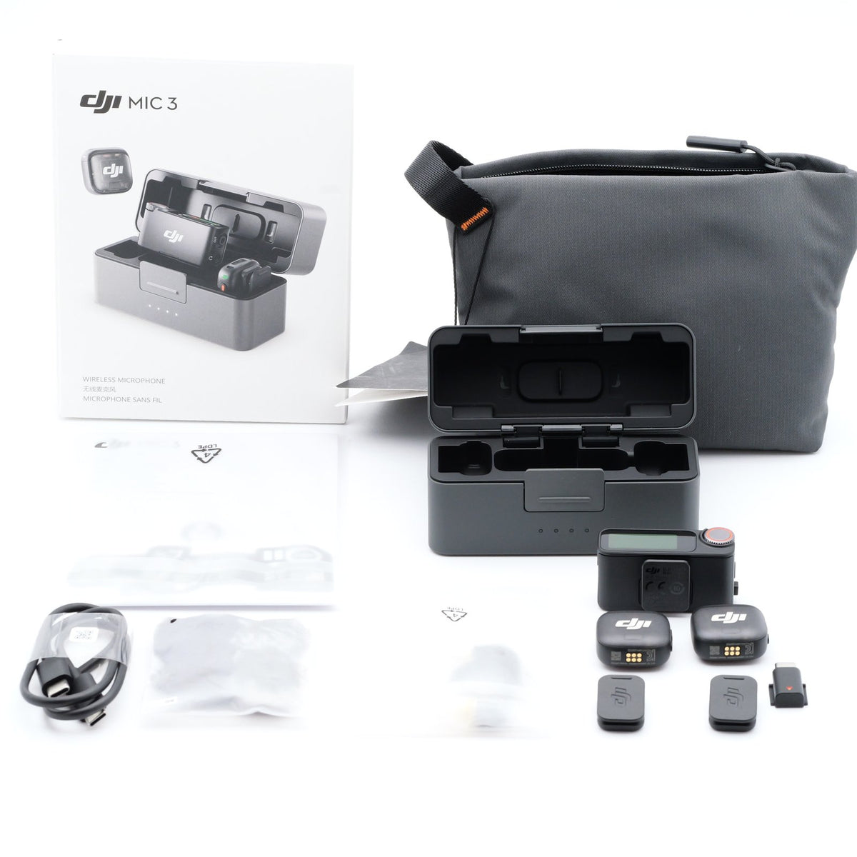 DJI MIC 3（2 TX + 1 RX + 充電ケース）ワイヤレスマイク ディージェイアイ