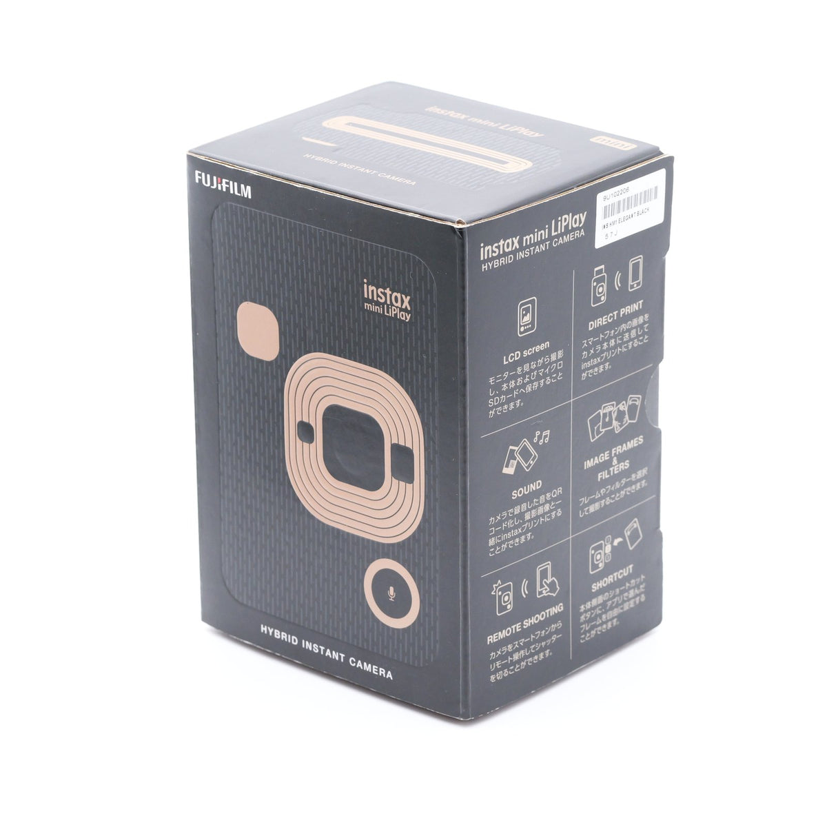 FUJIFILM instax mini LiPlay エレガントブラック インスタントカメラ フジフイルム