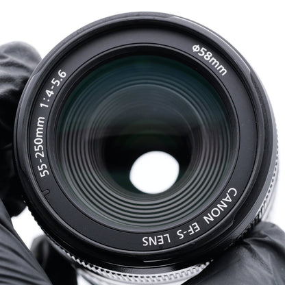 Canon EF-S 55-250mm F4-5.6 IS レンズ キヤノン EF/EF-Sマウント