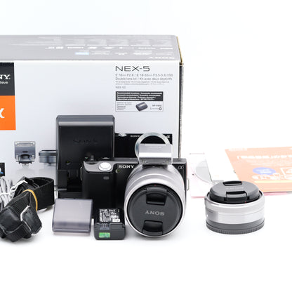 SONY NEX-5 ダブルレンズキット ミラーレス一眼 ソニー Eマウント