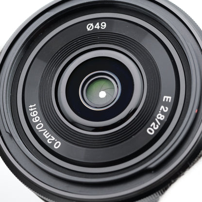 訳有品 SONY E 20mm F2.8 SEL20F28 レンズ ソニー Eマウント
