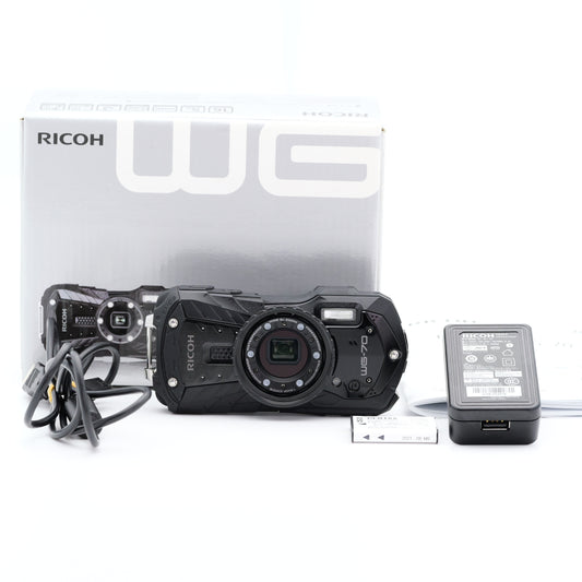 RICOH WG-70 ブラック コンパクトデジタルカメラ リコー
