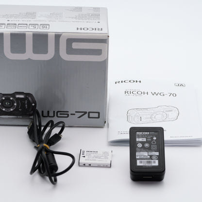 RICOH WG-70 ブラック コンパクトデジタルカメラ リコー