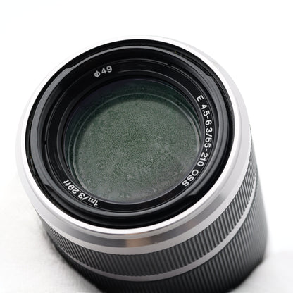 ジャンク SONY E 55-210mm F4.5-6.3 OSS SEL55210 シルバー レンズ ソニー Eマウント