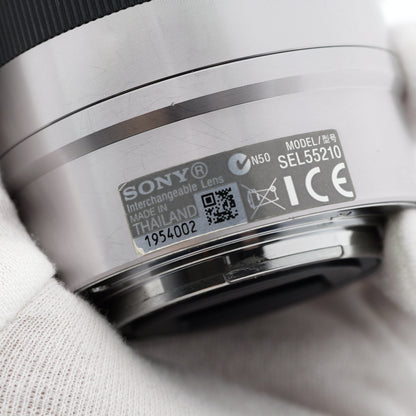 ジャンク SONY E 55-210mm F4.5-6.3 OSS SEL55210 シルバー レンズ ソニー Eマウント