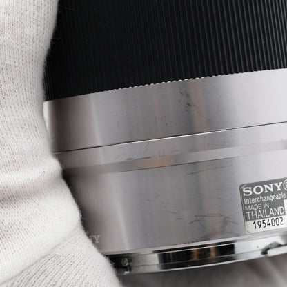 ジャンク SONY E 55-210mm F4.5-6.3 OSS SEL55210 シルバー レンズ ソニー Eマウント