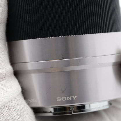 ジャンク SONY E 55-210mm F4.5-6.3 OSS SEL55210 シルバー レンズ ソニー Eマウント