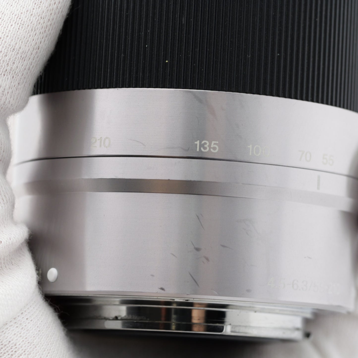 ジャンク SONY E 55-210mm F4.5-6.3 OSS SEL55210 シルバー レンズ ソニー Eマウント