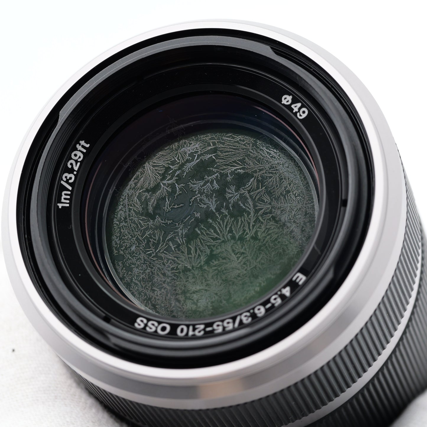 ジャンク SONY E 55-210mm F4.5-6.3 OSS SEL55210 シルバー レンズ ソニー Eマウント