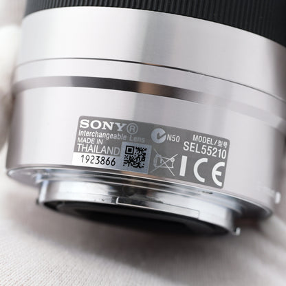 ジャンク SONY E 55-210mm F4.5-6.3 OSS SEL55210 シルバー レンズ ソニー Eマウント